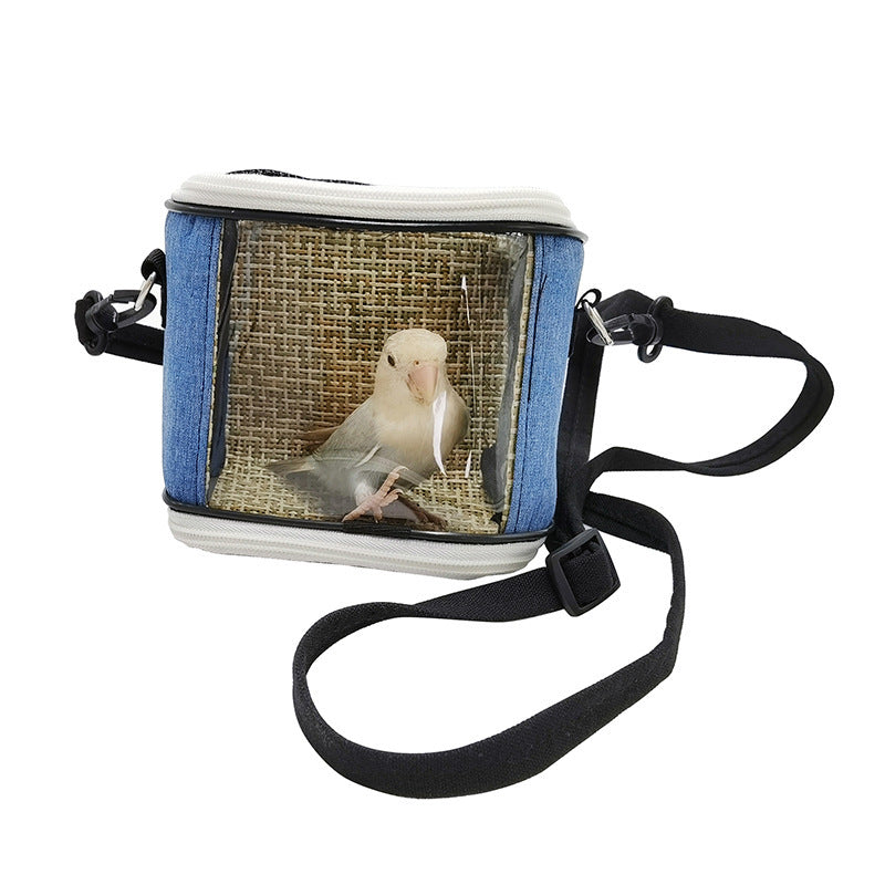 Enhance Your Bird's Travel Experience with the Medium-Sized Parrot Outing Cage Carrying Case